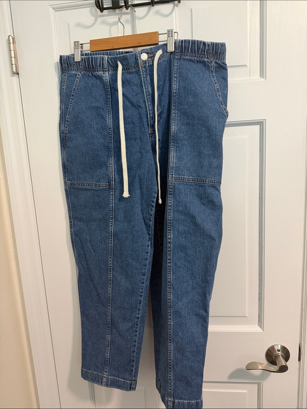 Banana Republic Relaxed Blue Drawstring Jeans